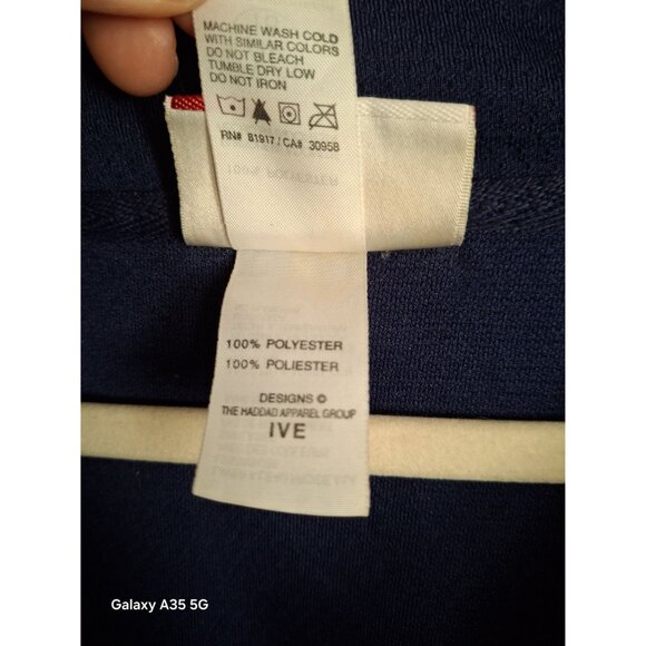 Vintage Atlanta Braves Navy Blue Button-Up Baseball Jersey Short Sleeve Size XL - Picture 10 of 11